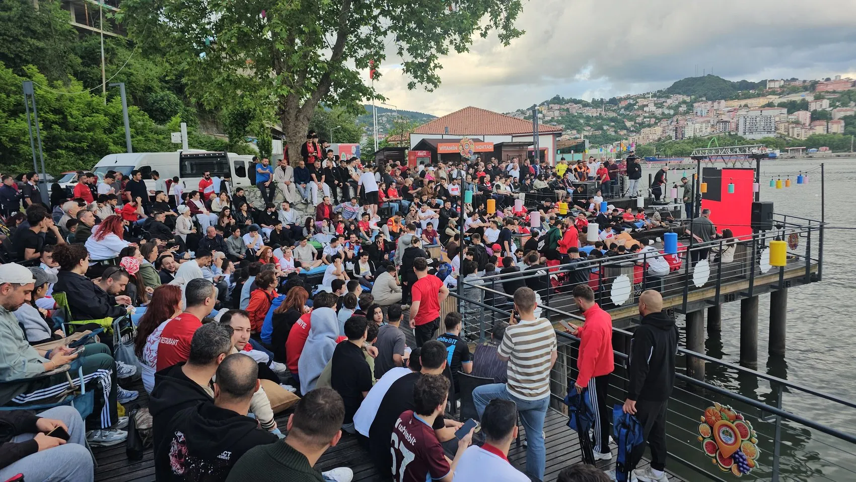 Zonguldak Limanı'nda milli maç heyecanı hüsranla bitti
