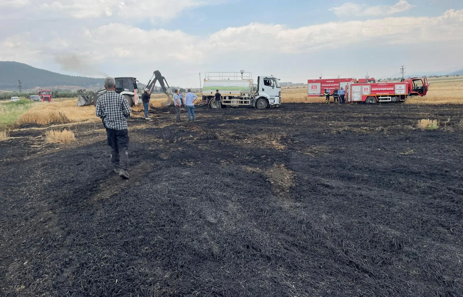 İslahiye’de hasat öncesi büyük talihsizlik