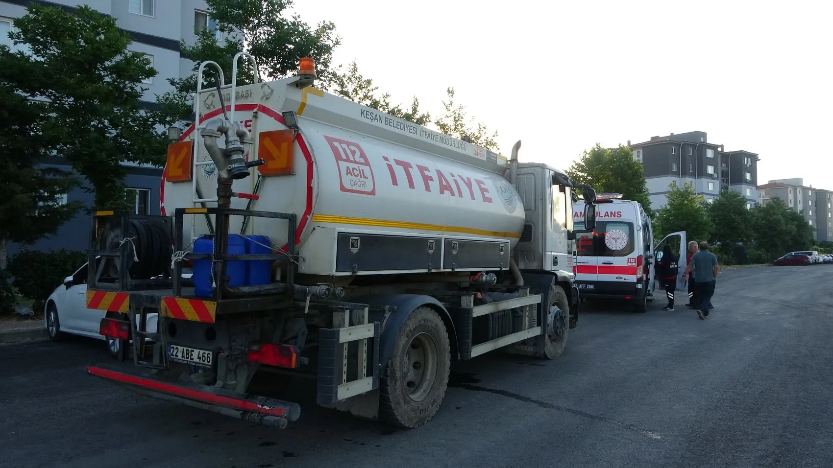 Edirne’de mutfak yangınını son anda fark ettiler