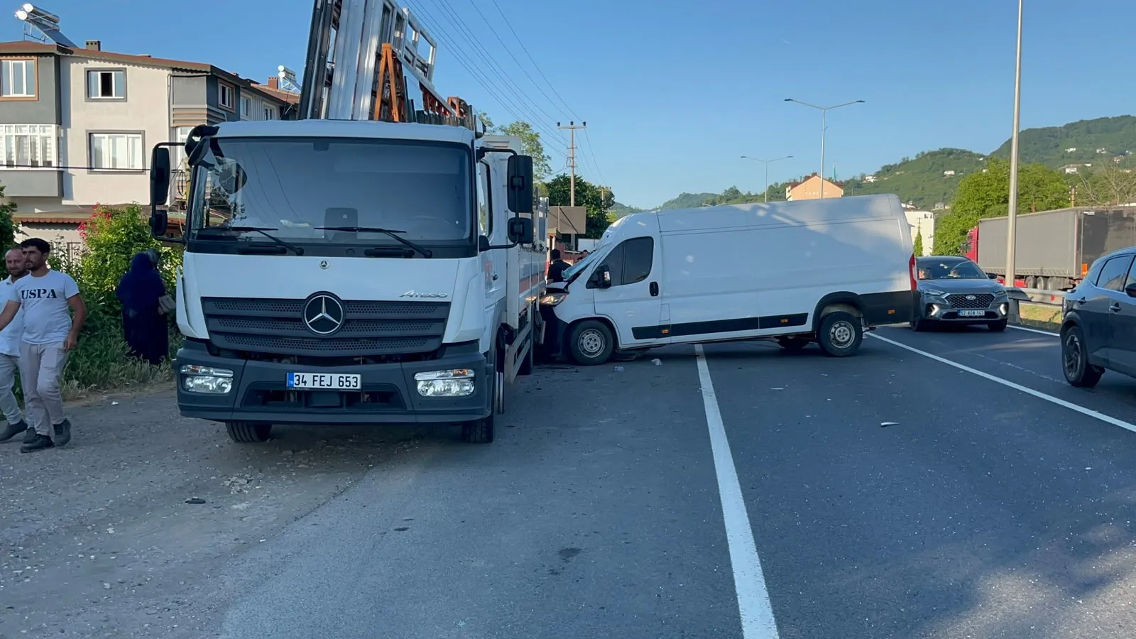 Ordu Fatsa'da zincirleme kaza 3 kişi hastaneye kaldırıldı