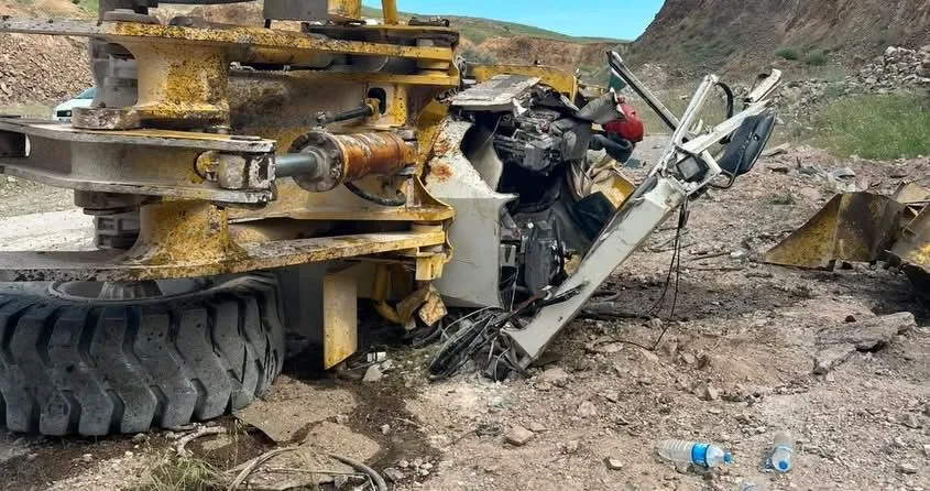Kırıkkale'de iş kazası 15 metreden düşen kepçenin operatörü ağır yaralandı