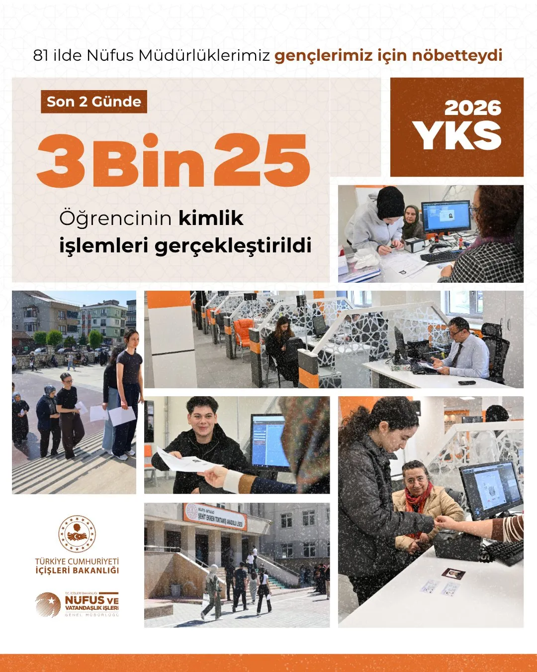 Sınav sabahı kimliğini unutan 3 binden fazla öğrenciye nüfus müdürlükleri yetişti