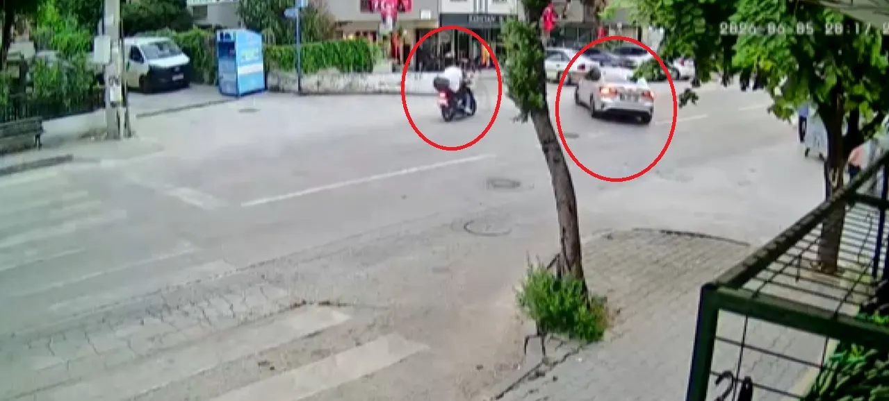 Mudanya'da motosiklet ve otomobil çarpıştı İki yaralı