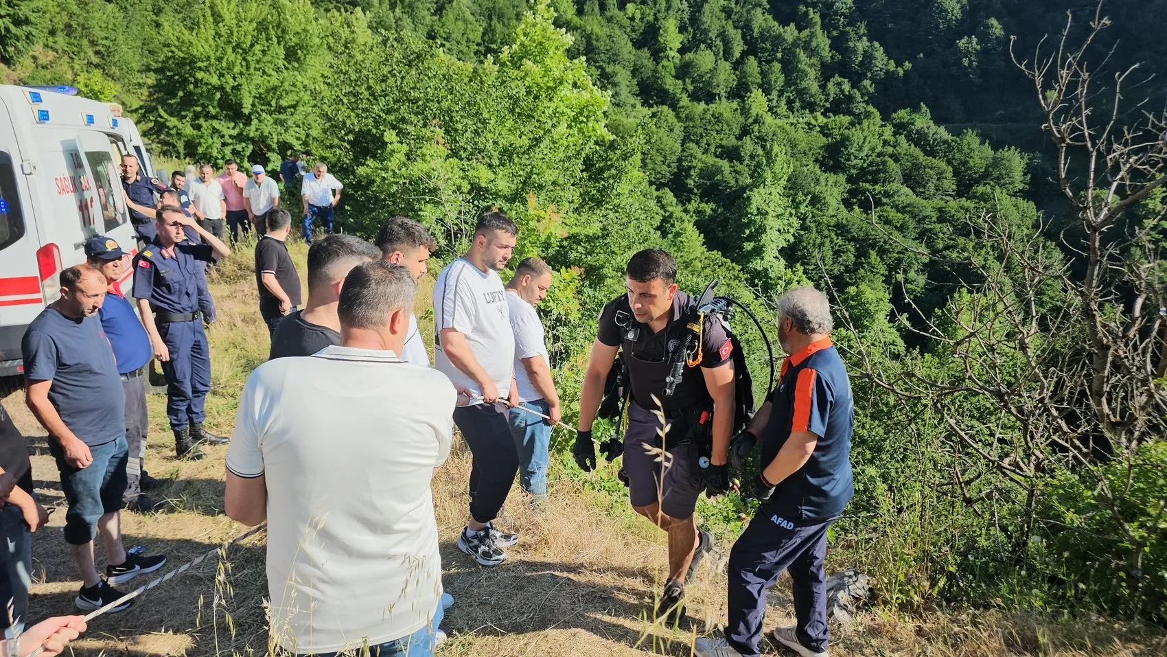 Zonguldak'ta şelale faciası