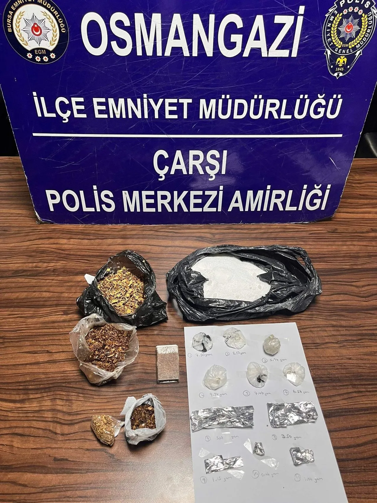 Bursa polisinde mesai yoğun 4 şüpheli yakalandı