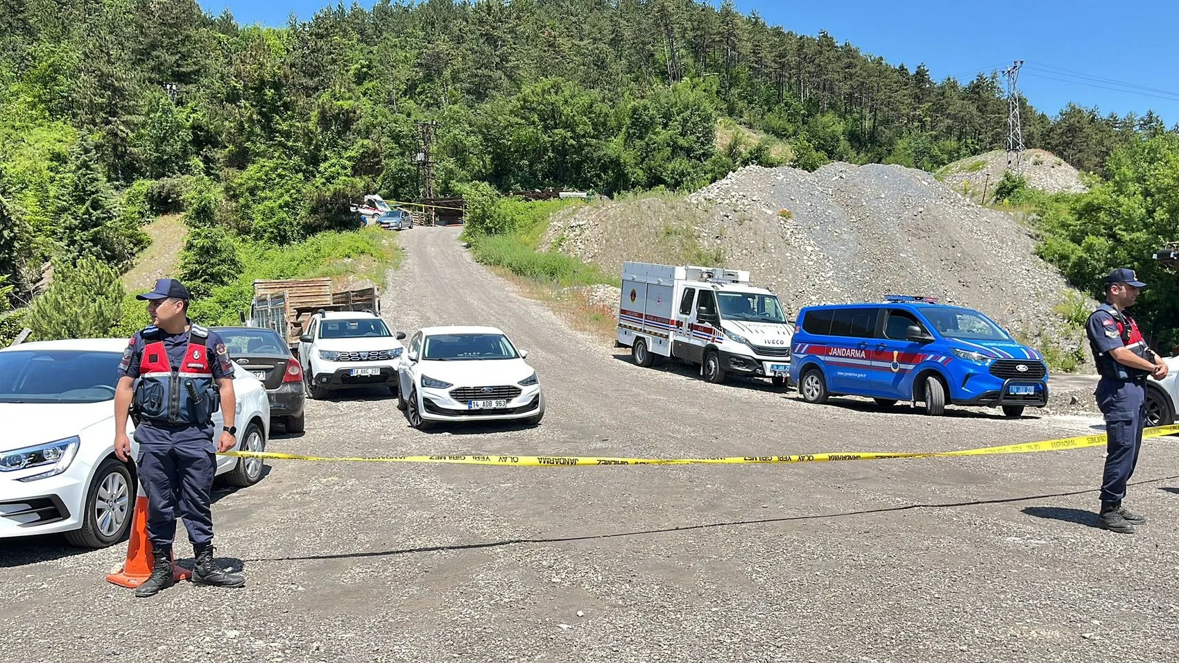 Bolu Mengen'de maden ocağında göçük