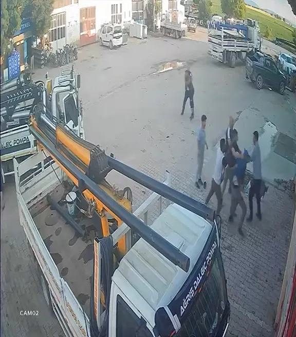 Konya'da sondaj kavgası kameralara yansıdı