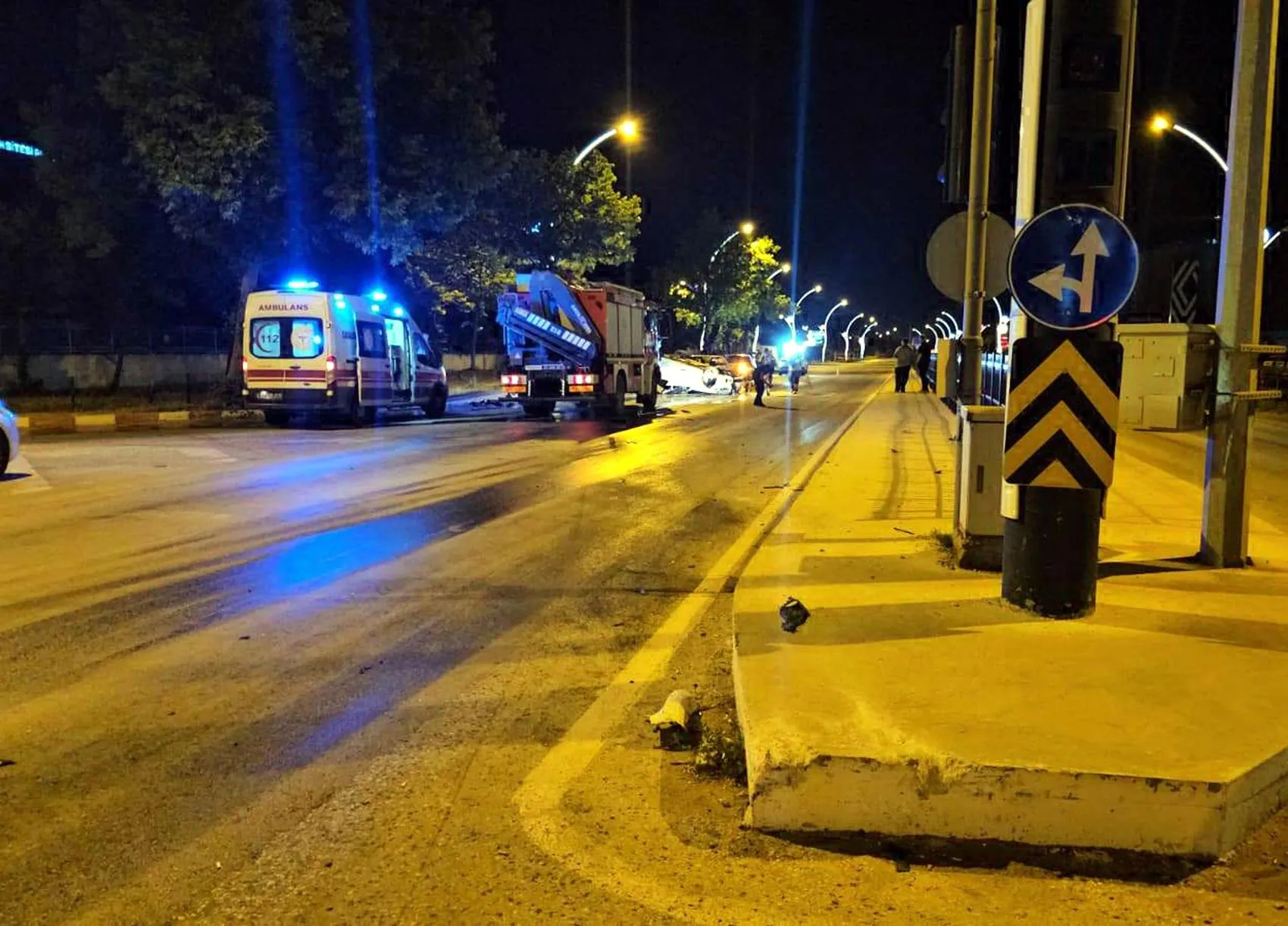 Edirne’de alkollü sürücünün kaza yapması sonucu iki kişi yaralandı