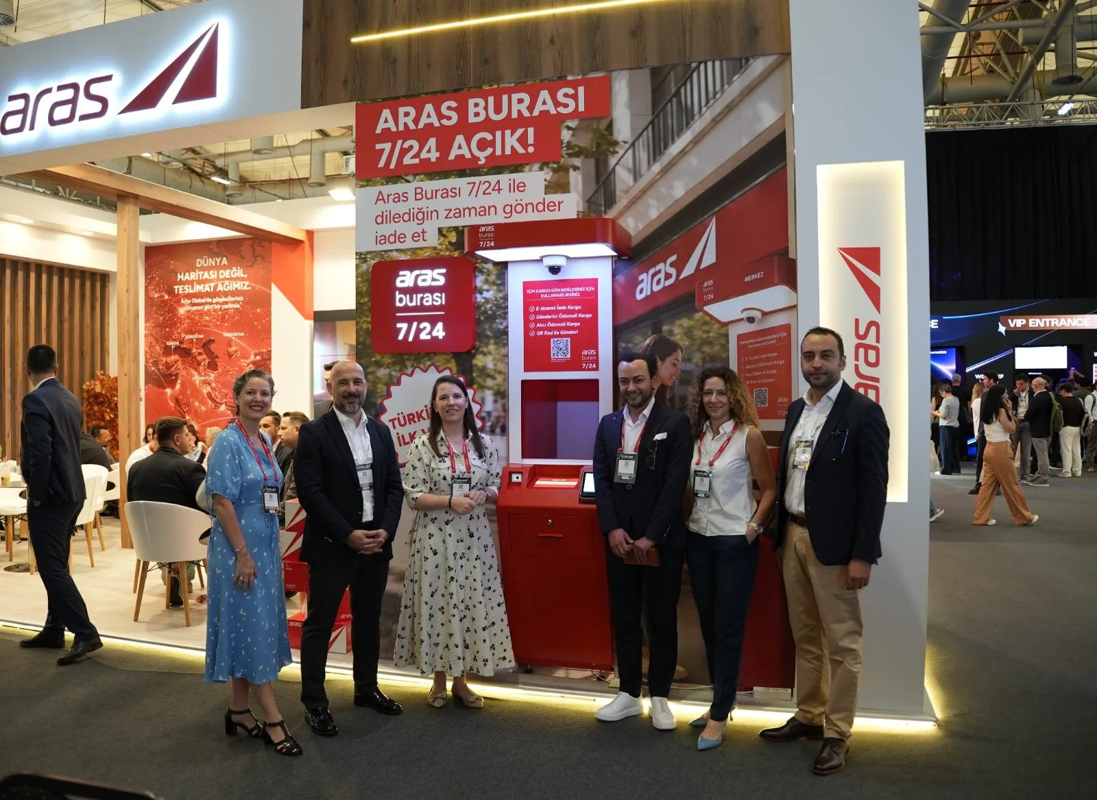 Aras Kargo 7/24 çalışan kargo kiosklarını İstanbul'da tanıttı