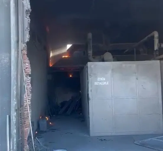 Kütahya'da metal fabrikasında patlama 1 işçi ağır yaralandı