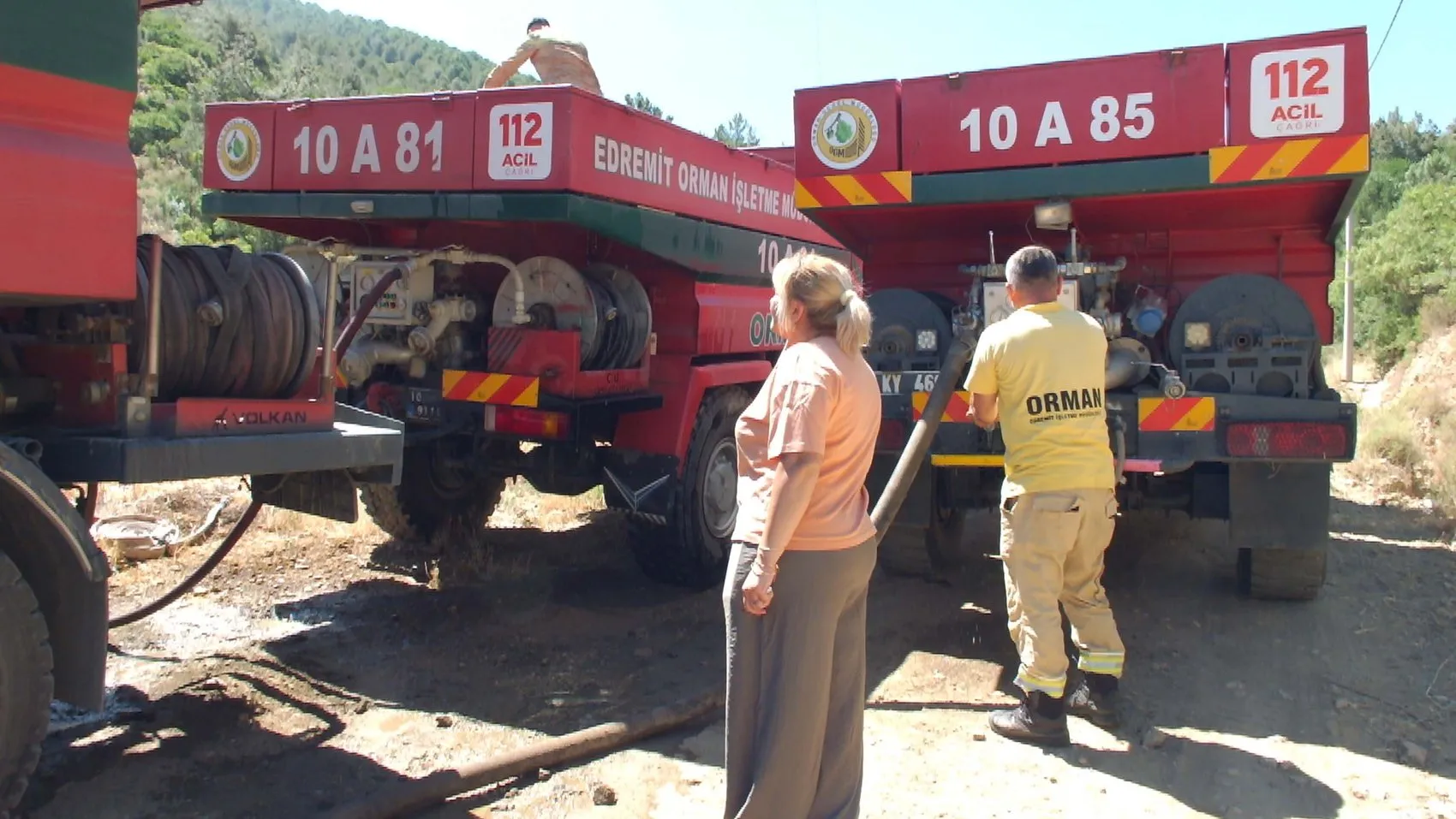 Balıkesir Burhaniye'de orman yangını kontrol altına alındı