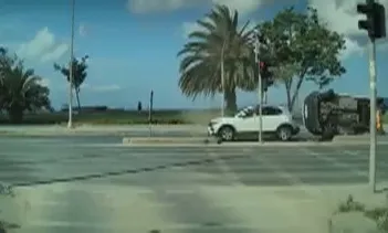 Pendik sahil yolunda zincirleme kaza kamerada