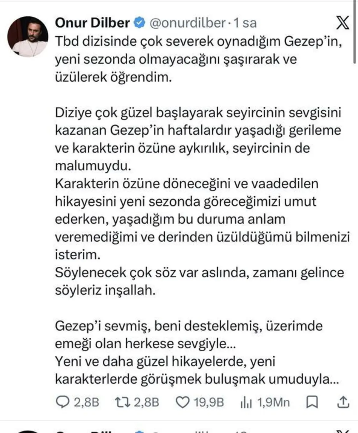 Taşacak Bu Deniz in Gezep i Onur Dilber diziden ayrıldı mı? Açıklama geldi 2