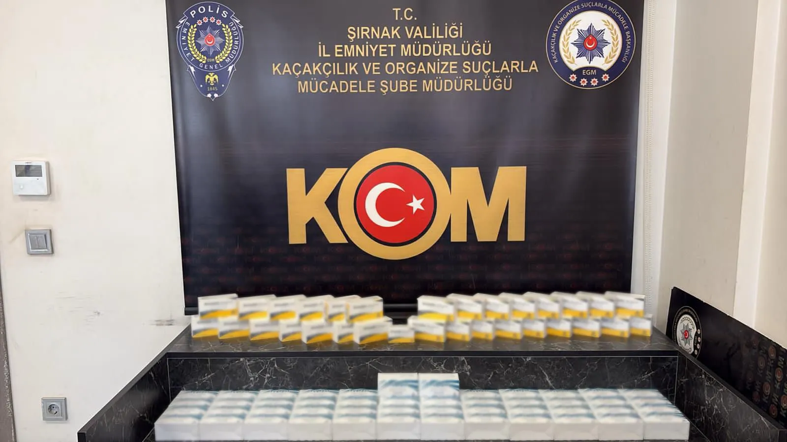 Şırnak polisine takılan kaçak ilaç sevkiyatı durduruldu