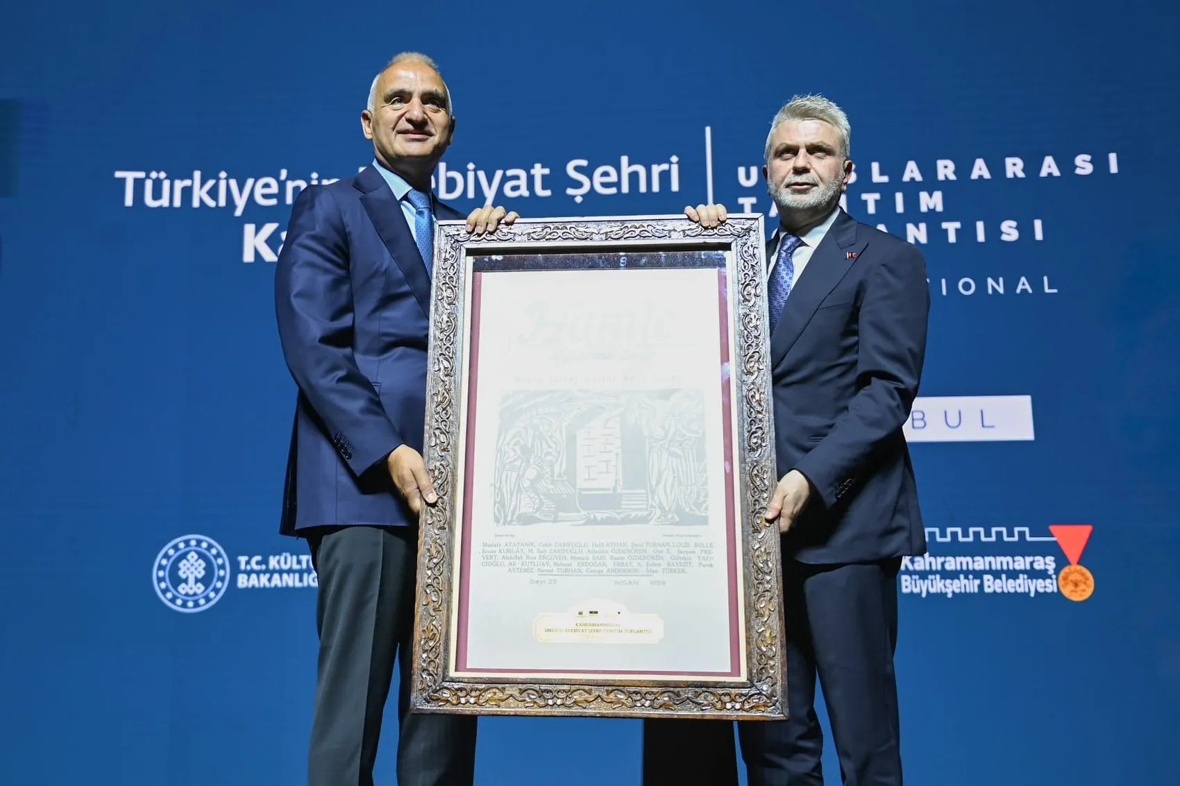 Kahramanmaraş UNESCO Edebiyat Şehri unvanını resmen aldı