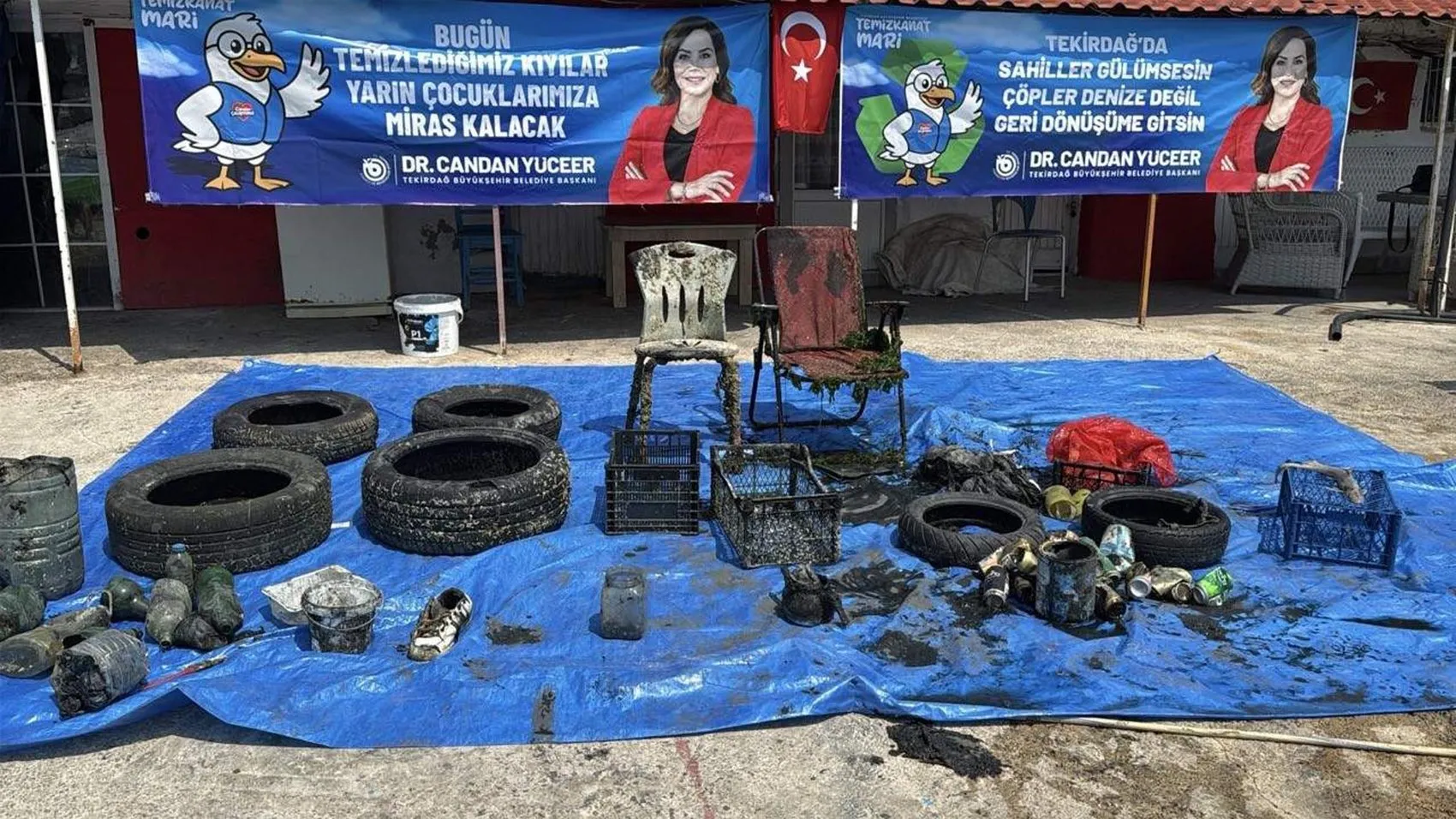 Tekirdağ'da deniz dibinden çıkanlar şaşkına çevirdi