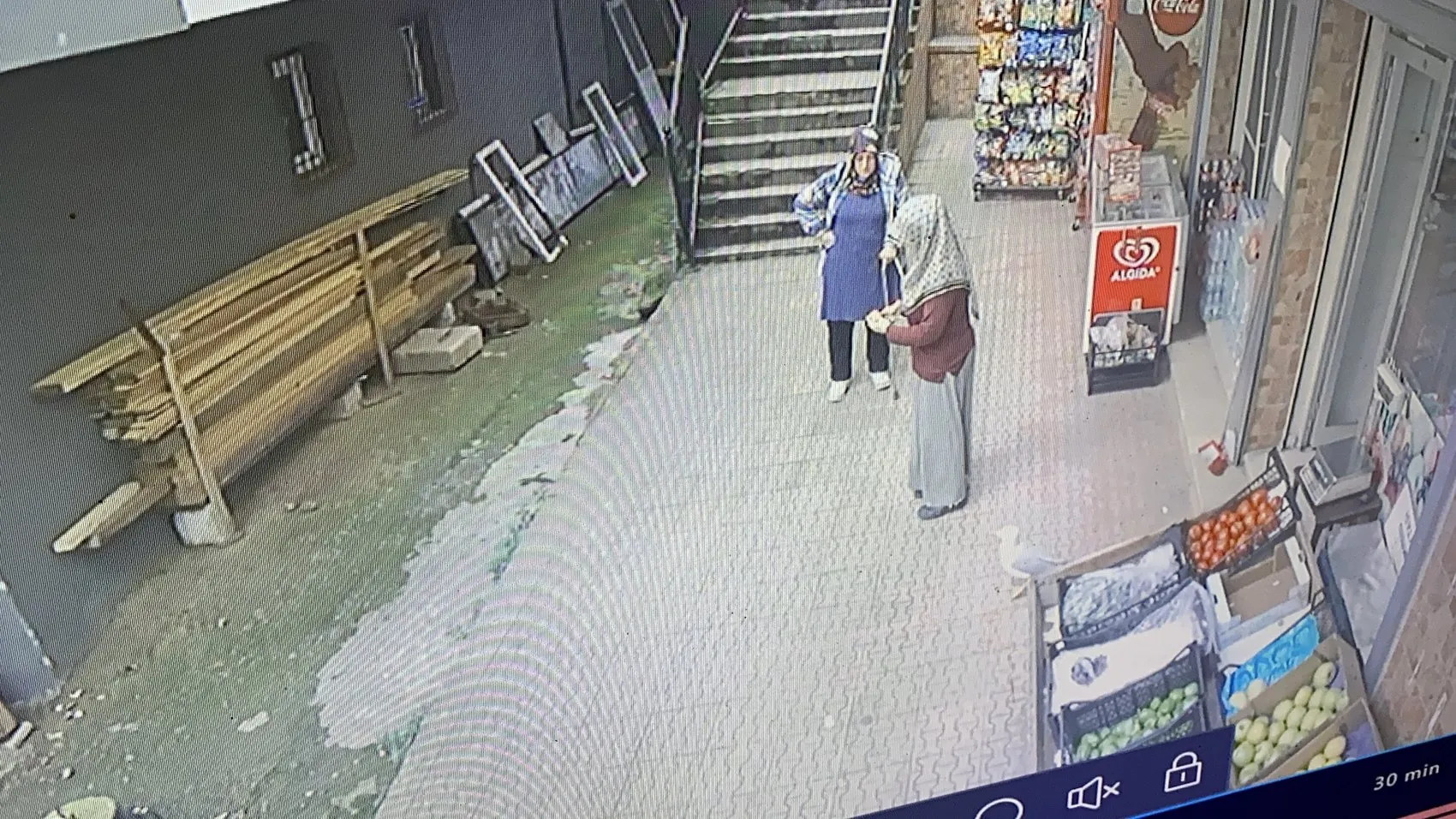 Rize’deki marketin kapısında bekleyen martı esnafın beşinci evladı oldu