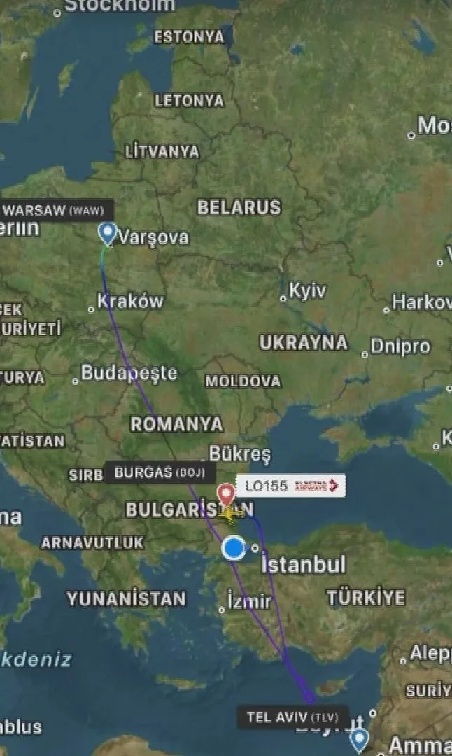 Polonya uçağında kaçırılma paniği ve F-16'ların müdahalesi