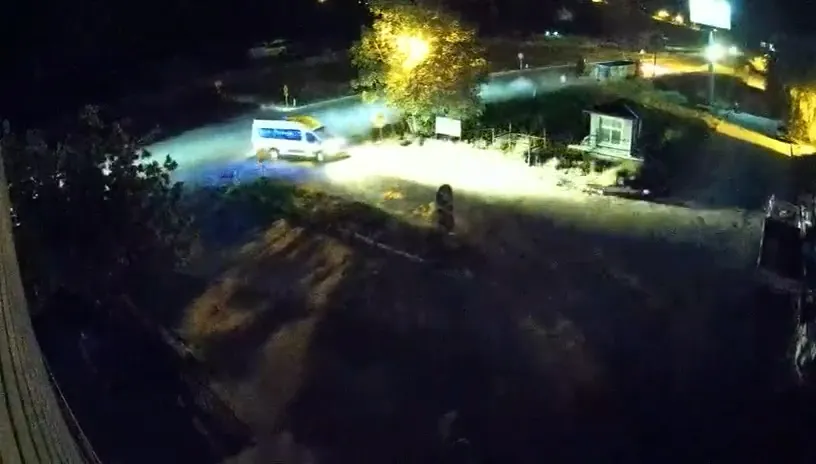 Tokat’ta motosiklet kazası güvenlik kamerasına yansıdı