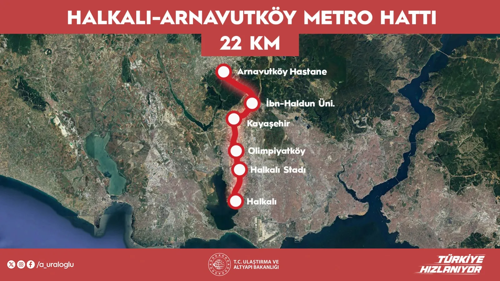 İstanbul’da yeni metro hattı 19 Haziran’da yolcu taşımaya başlıyor