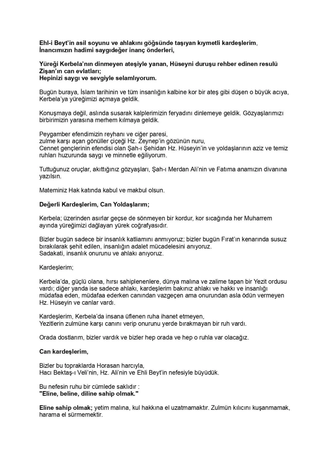 Kılıçdaroğlu Aşura etkinliğine neden katılmadığını açıkladı?