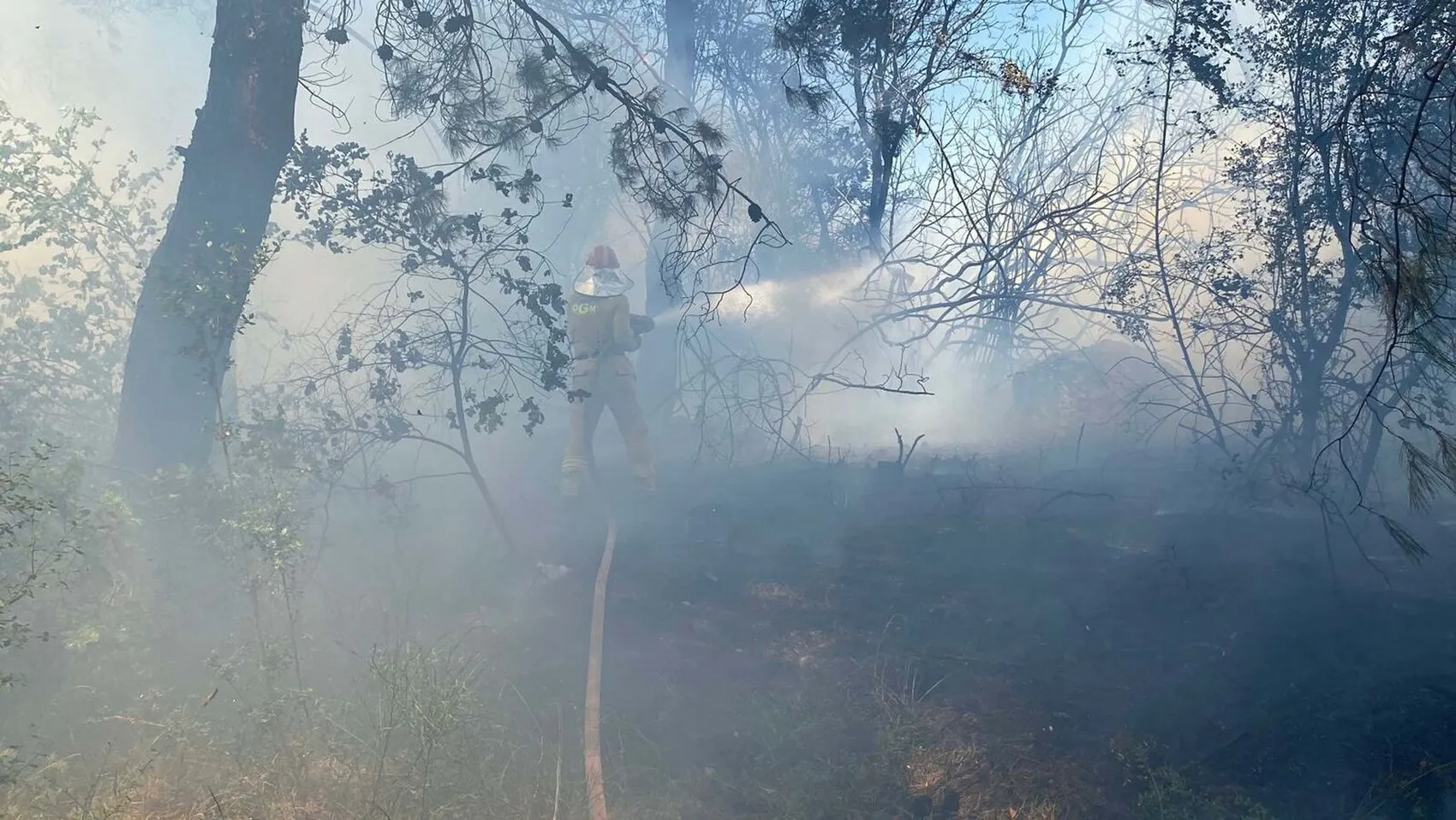 Çanakkale Kızılkeçili köyünde tarım arazisi alevlere teslim oldu