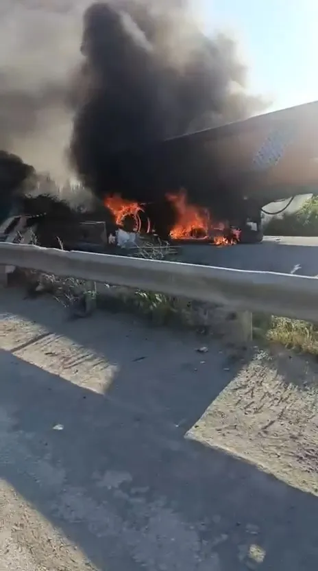 Şile Yolu üzerinde motosiklet kazası Sürücü ağır yaralandı
