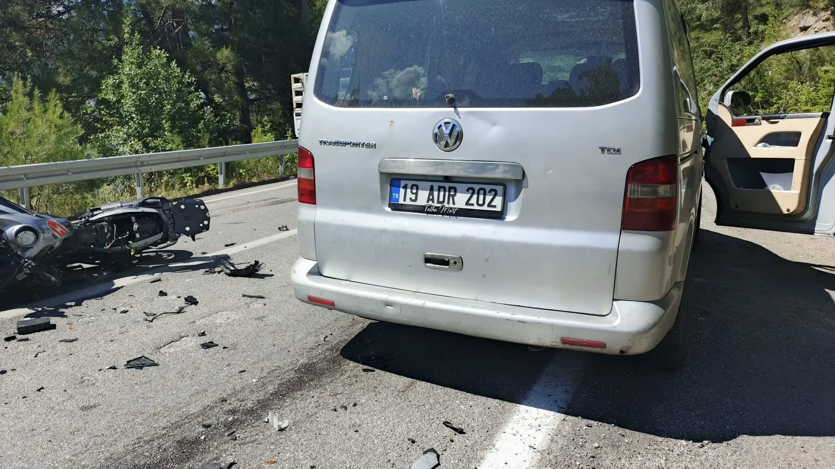 Bafra yolunda motosiklet tutkusuna acı veda