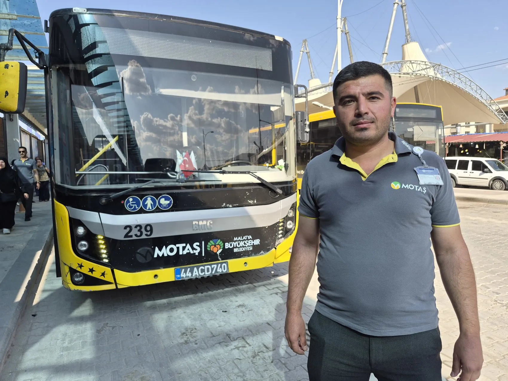 Malatya’da otobüs şoförü hayat kurtardı