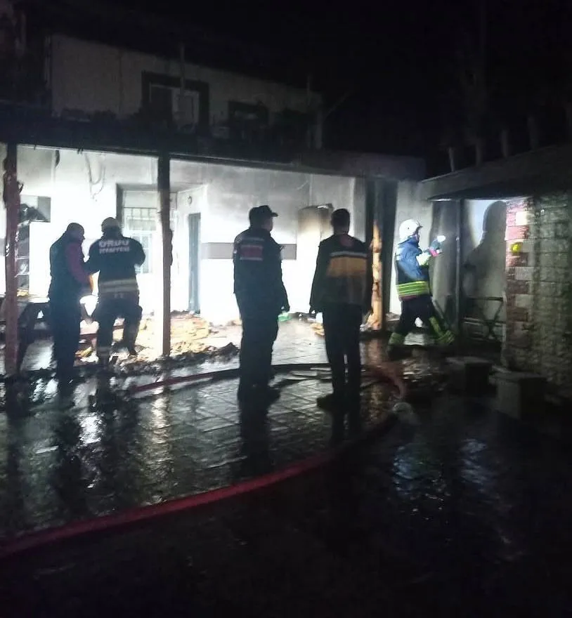 Perşembe'de cami lojmanında yangın paniği