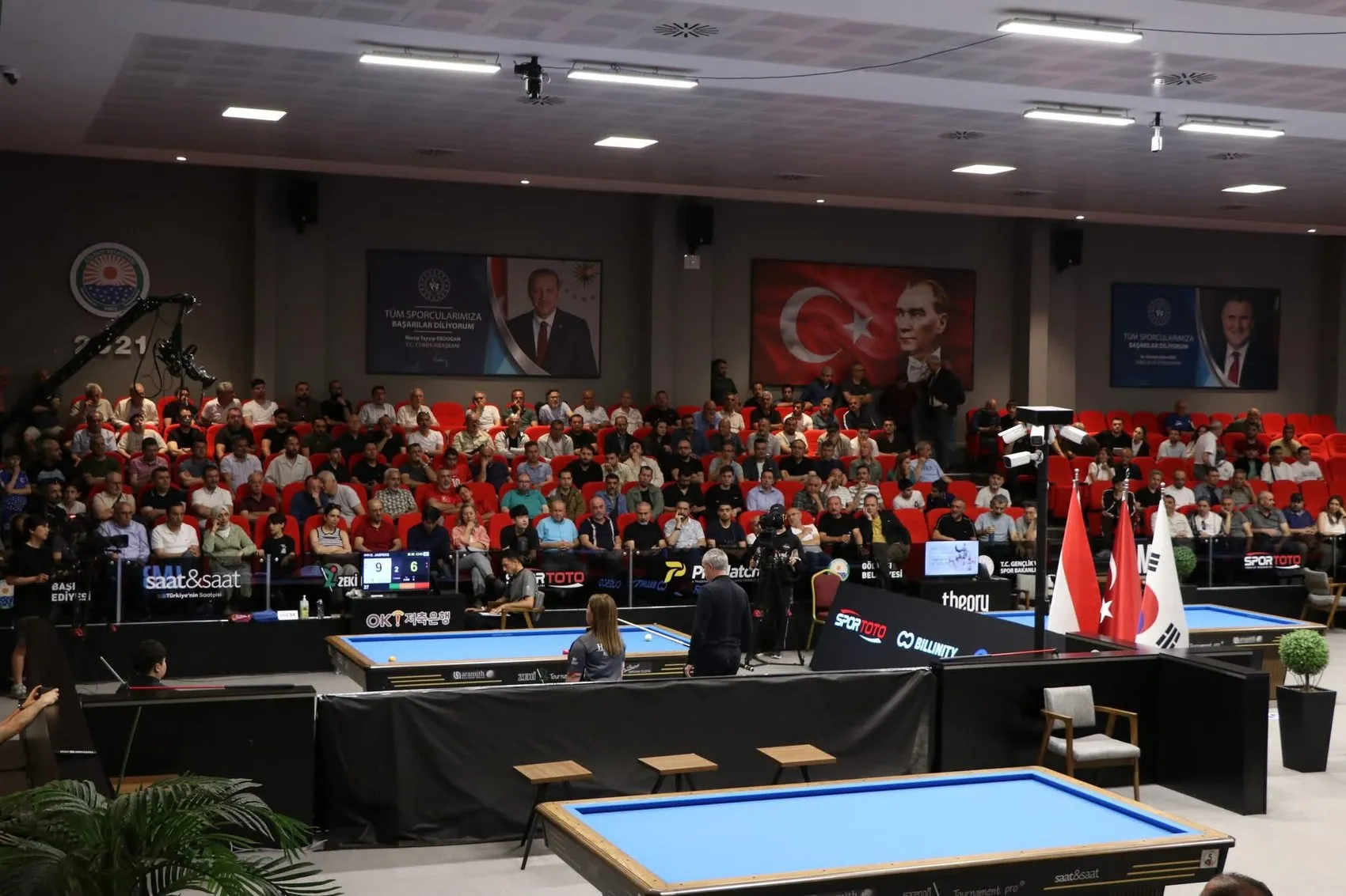 Ankara'da bilardo kupası Cho'nun ellerinde yükseldi