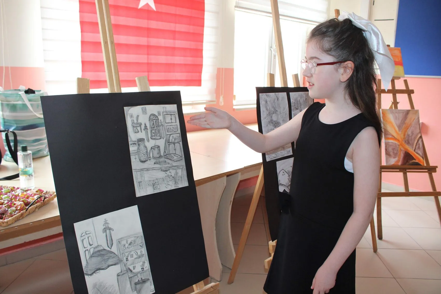 Disleksi engel tanımadı 11 yaşındaki Nuse Nur’un sanat serüveni