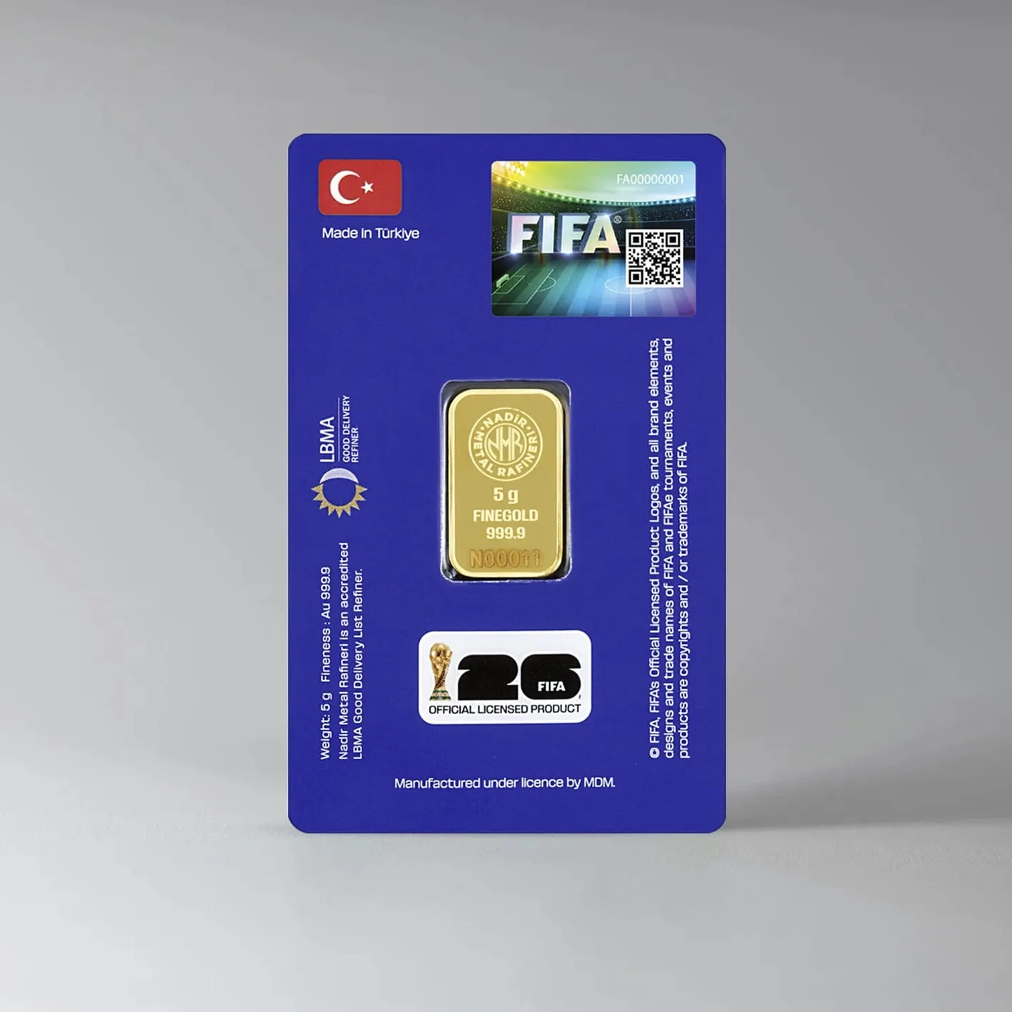 Dünya Kupası heyecanı altın külçelere işlendi