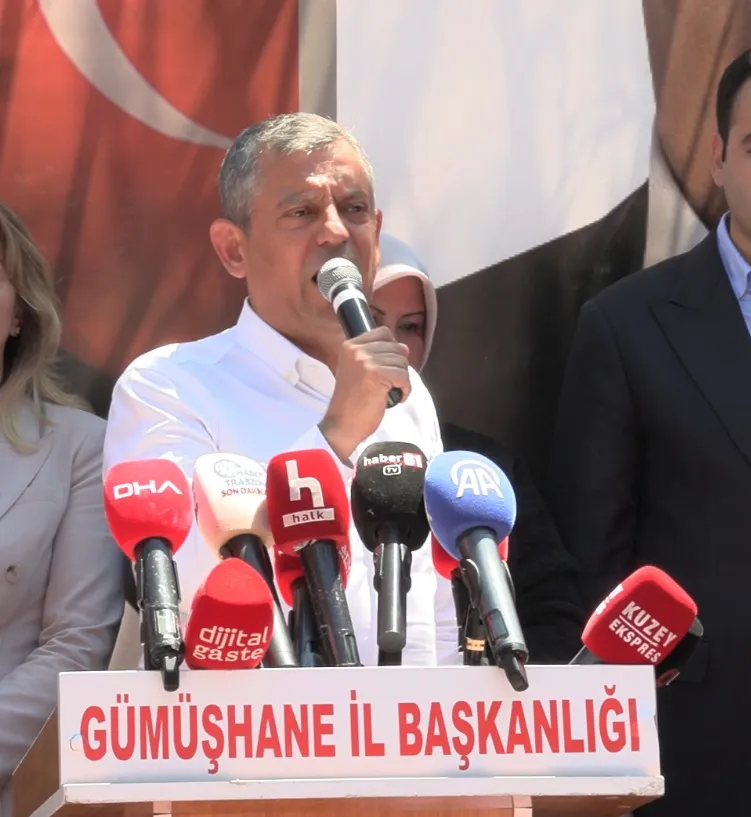 Özgür Özel Gümüşhane yolcusu Pazar günü sandığa gidin