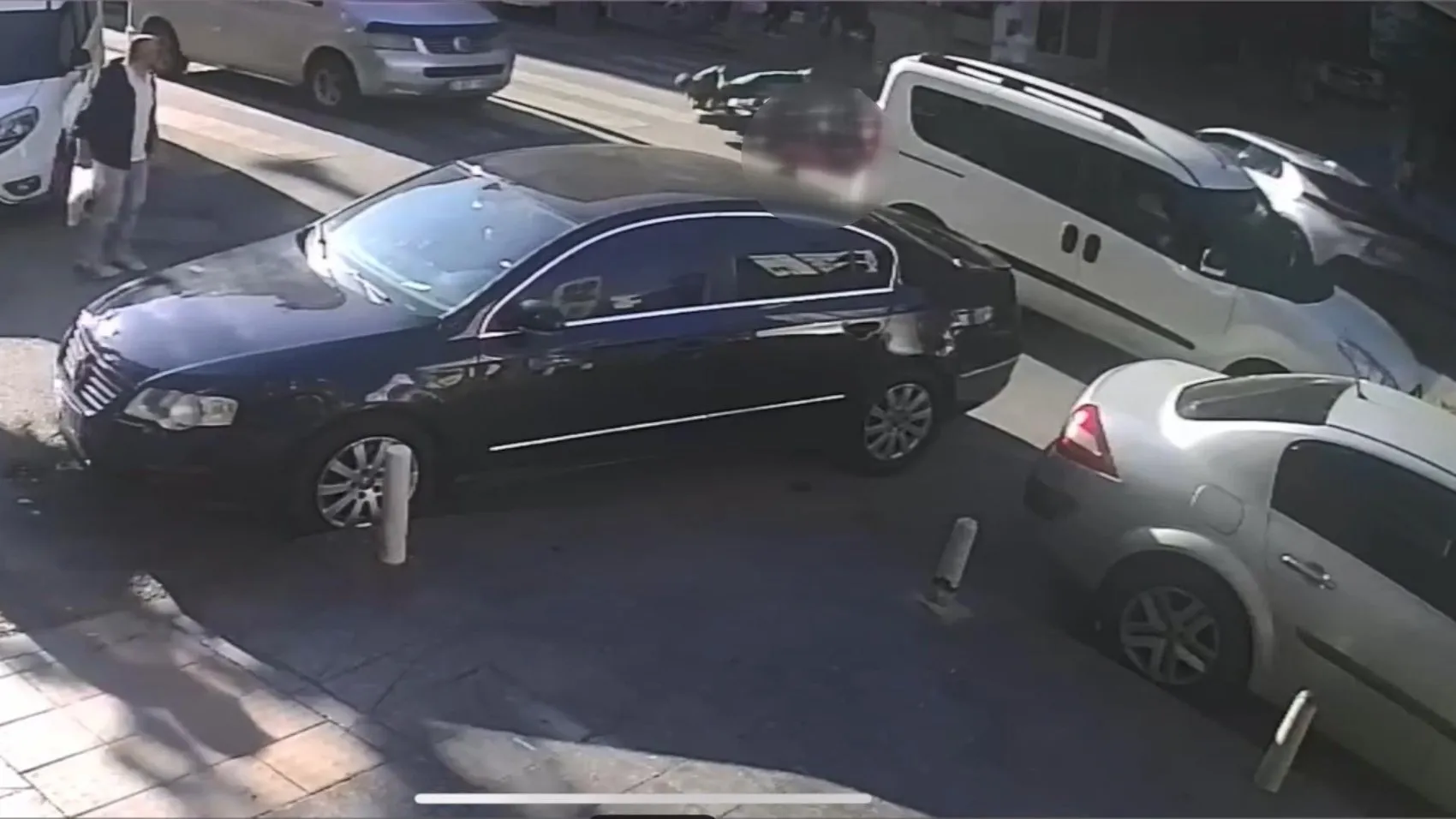 Kağıthane'de bayram günü yaşanan acı kaza kamerada