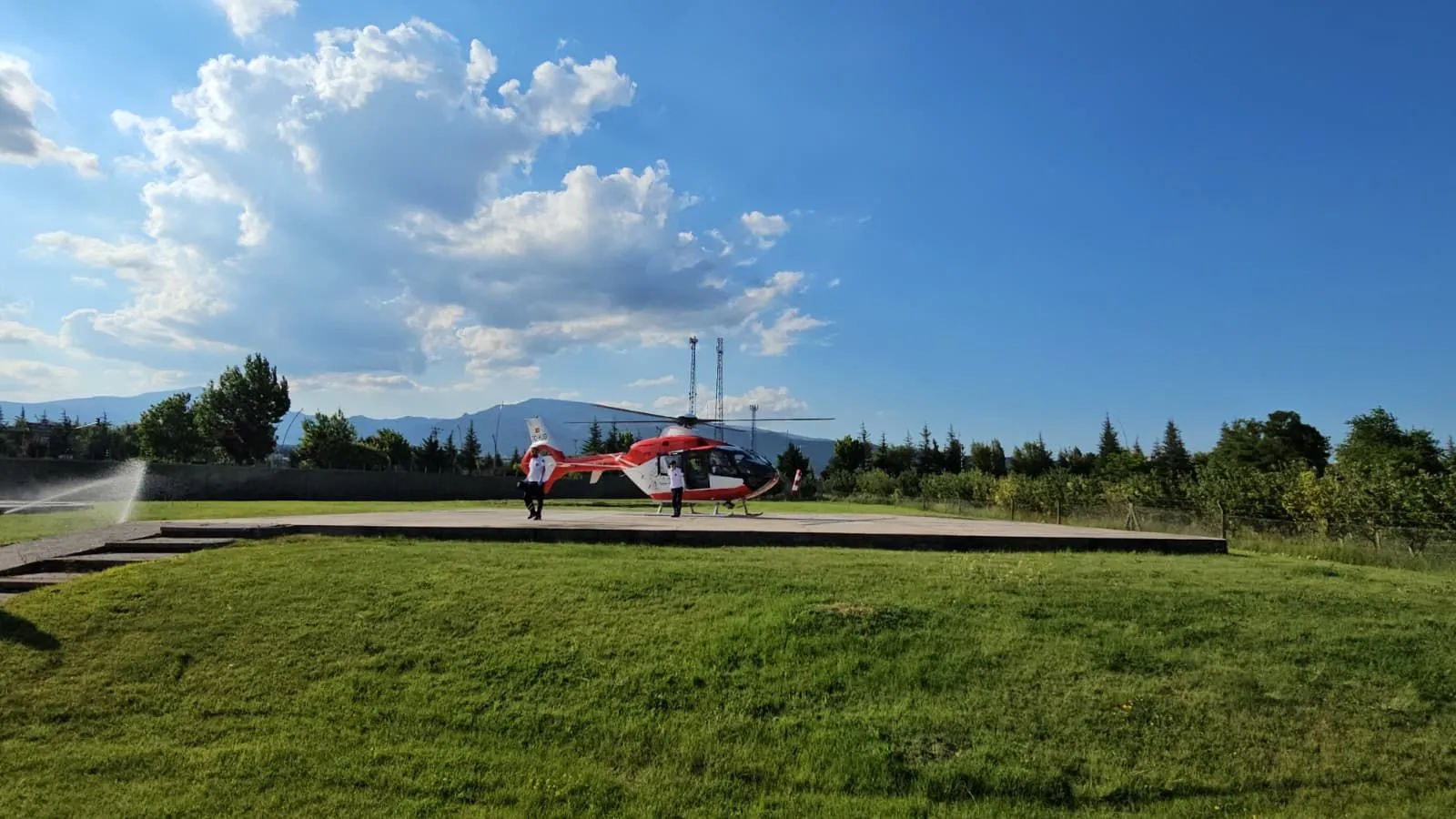 Prematüre bebek için gökyüzünde acil sağlık operasyonu