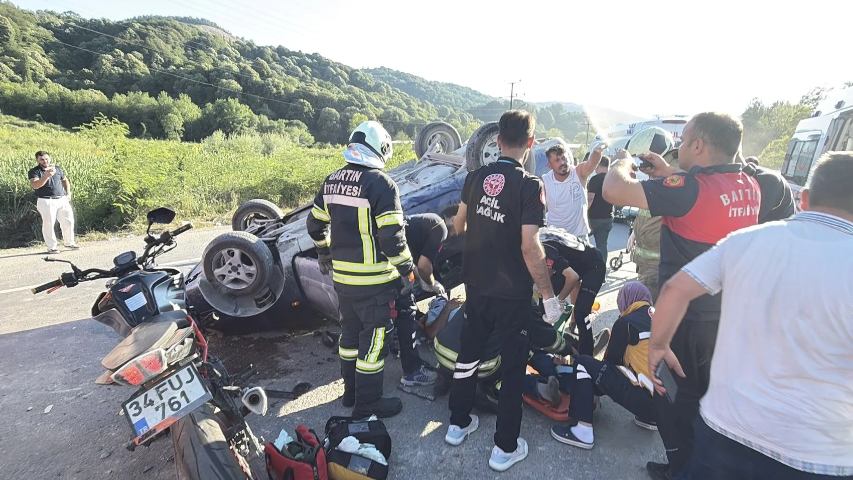 Bartın’daki feci kazada 20 yaşındaki sürücü hayatını kaybetti