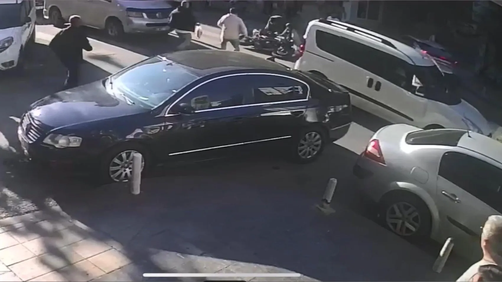 Kağıthane'de bayram günü yaşanan acı kaza kamerada