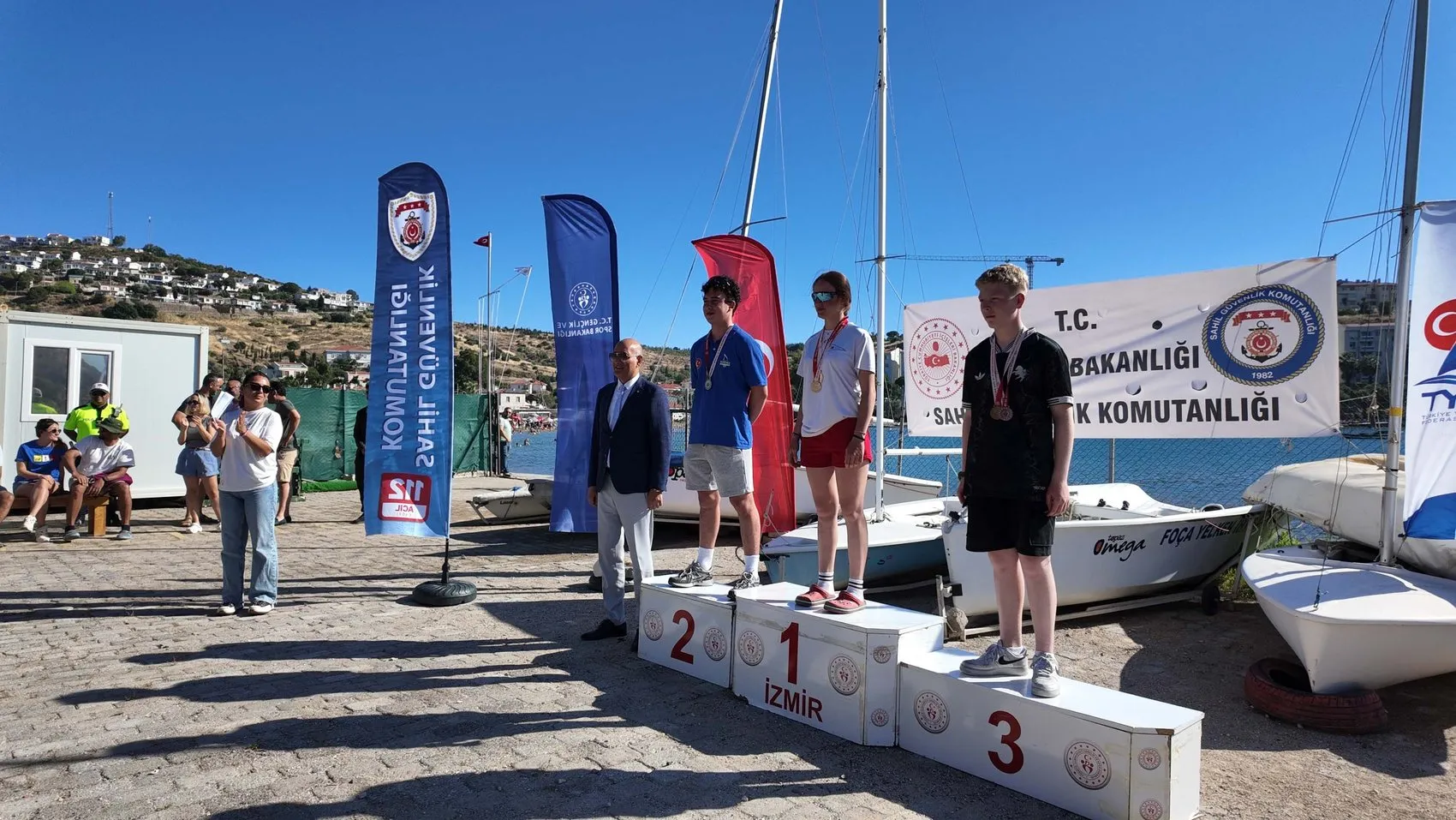 Foça'nın rüzgarı milli sporcuları olimpiyat yolunda ağırladı