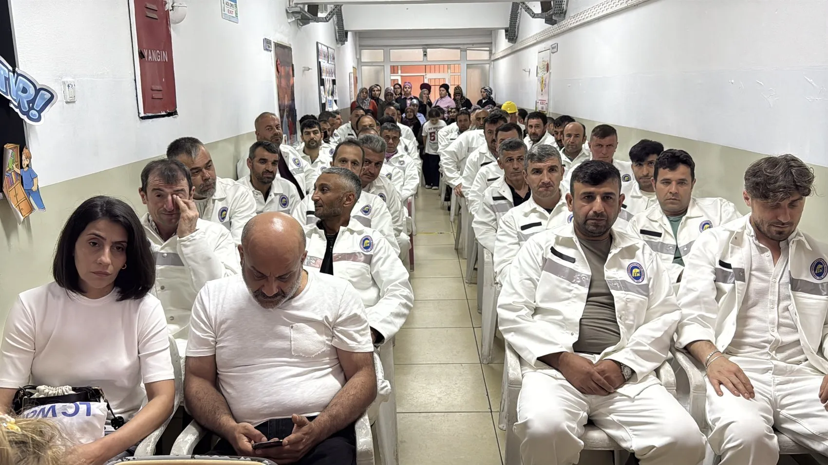 Madenci babalar bu kez çocuklarının sınıfında