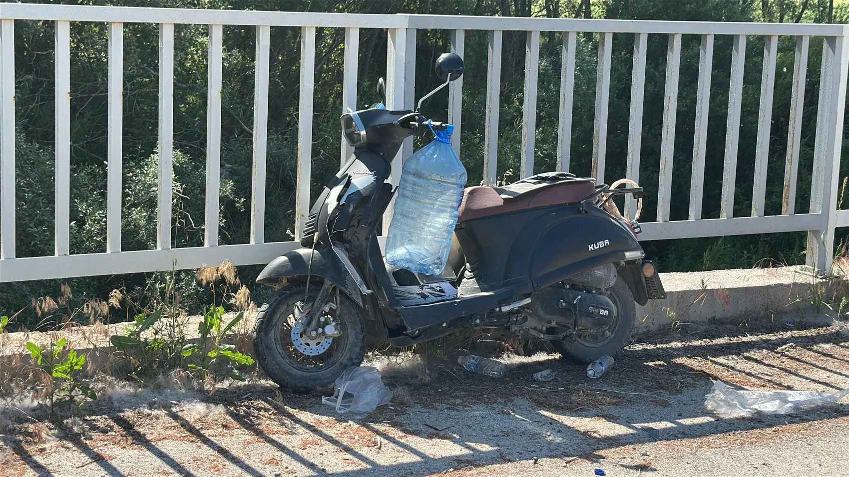 Kütahya’da trafik kazası Motosiklet sürücüsü yaşam mücadelesi veriyor