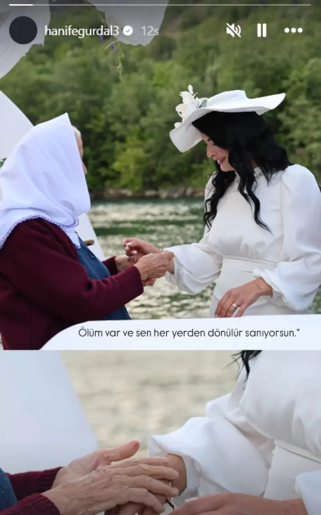 Hanife Gürdal sessiz sedasız evlendi! Gelinliğine yorum yağdı 1