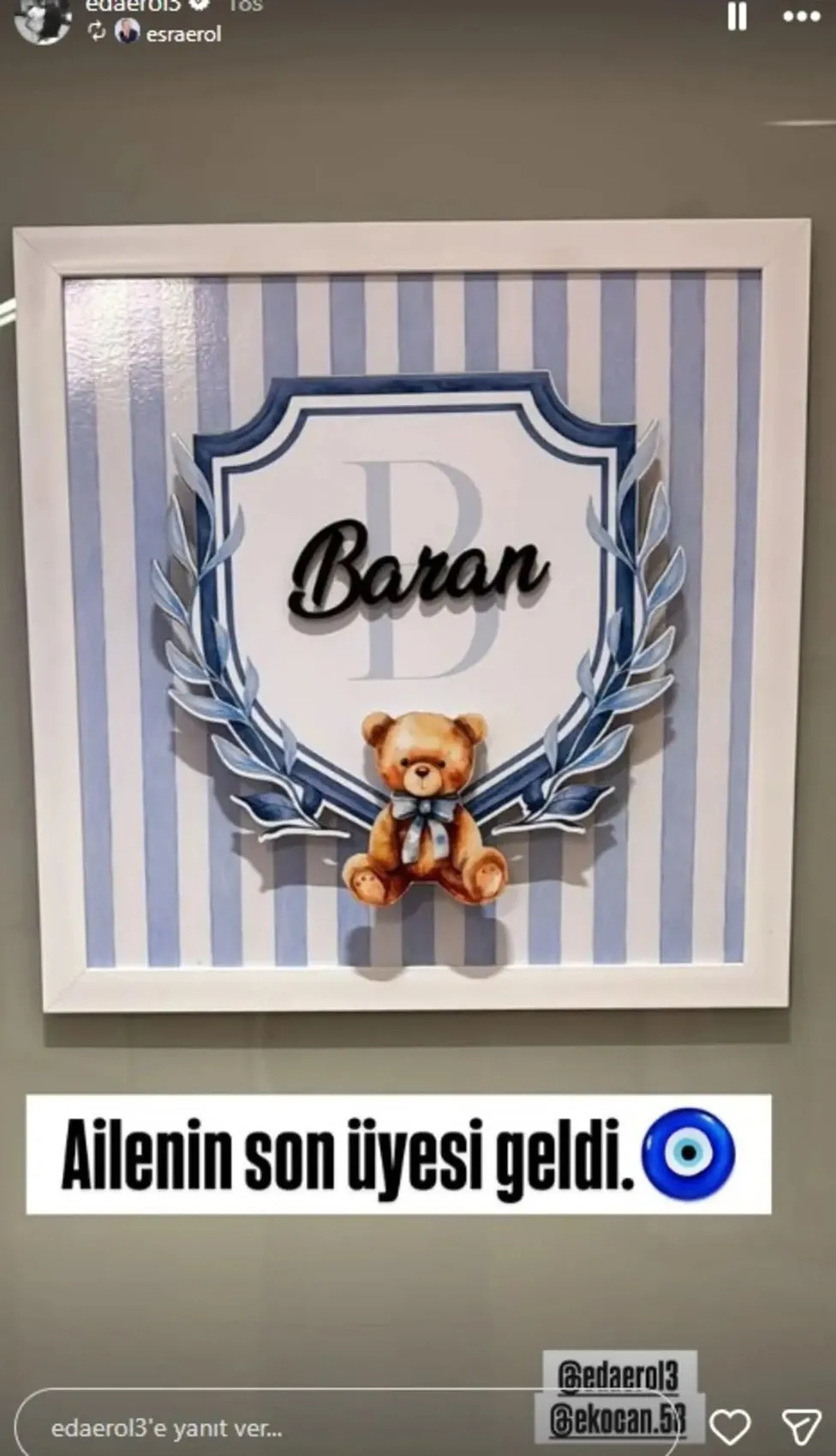 Esra Erol teyze oldu! Eda Erol oğlunu kucağına aldı 2