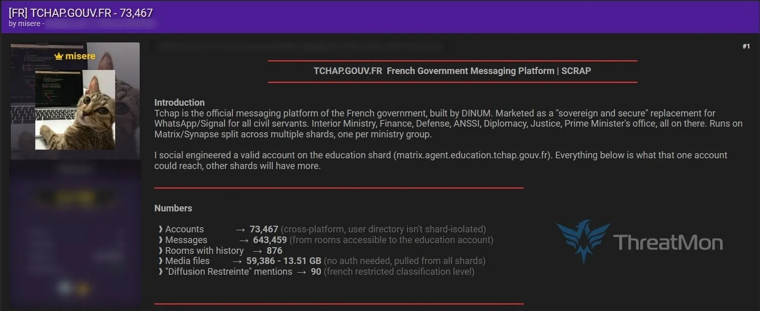 Fransa hükümetinin mesajlaşma uygulaması siber saldırıya uğradı