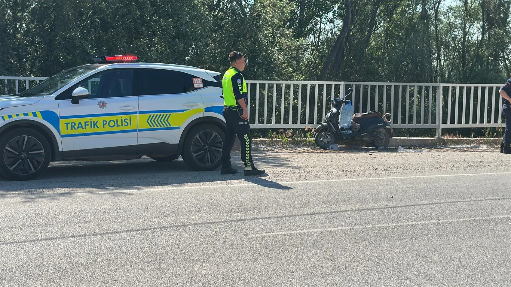 Kütahya’da trafik kazası Motosiklet sürücüsü yaşam mücadelesi veriyor