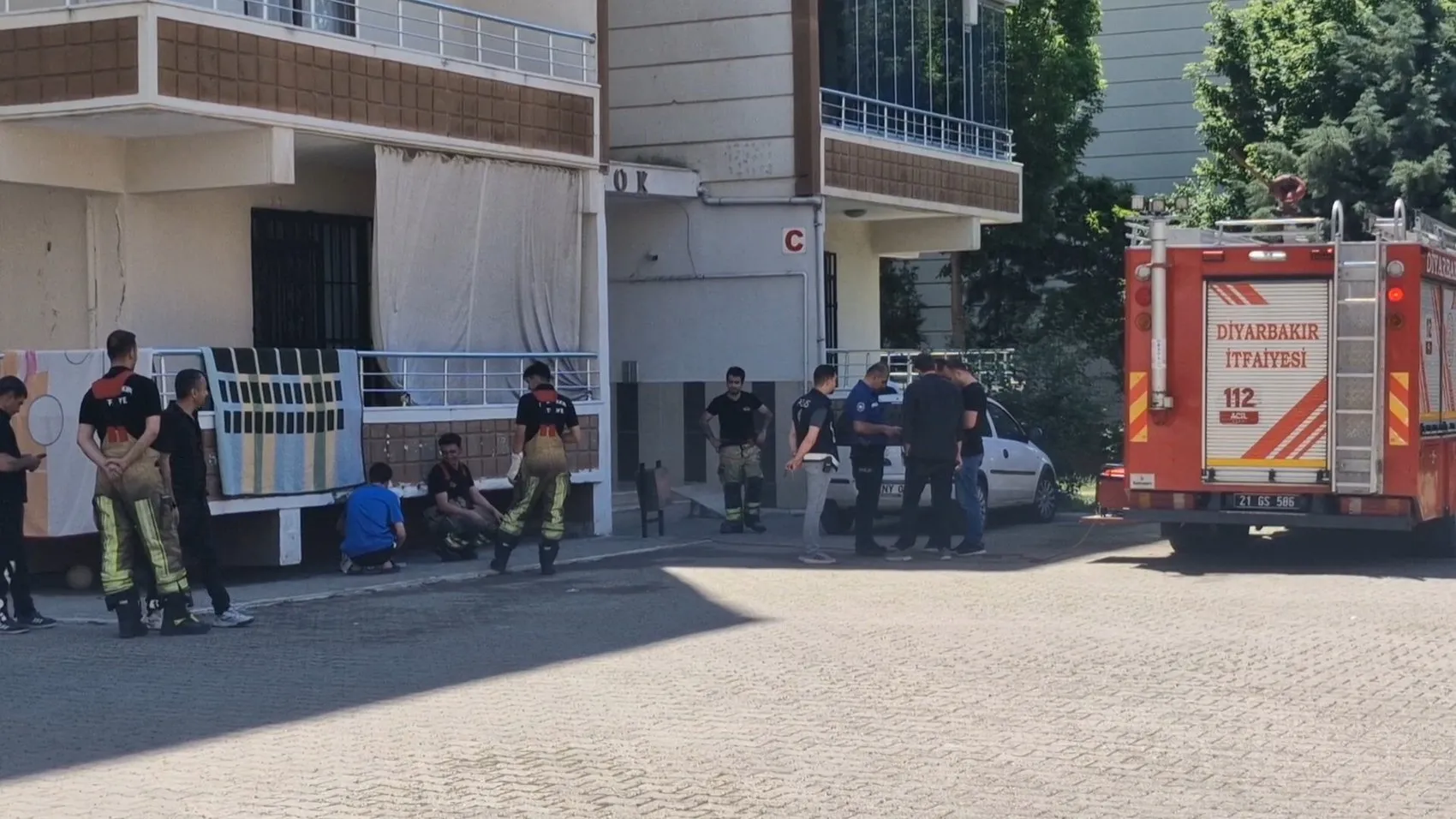 Diyarbakır Bağlar'da bir evde yangın paniği yaşandı