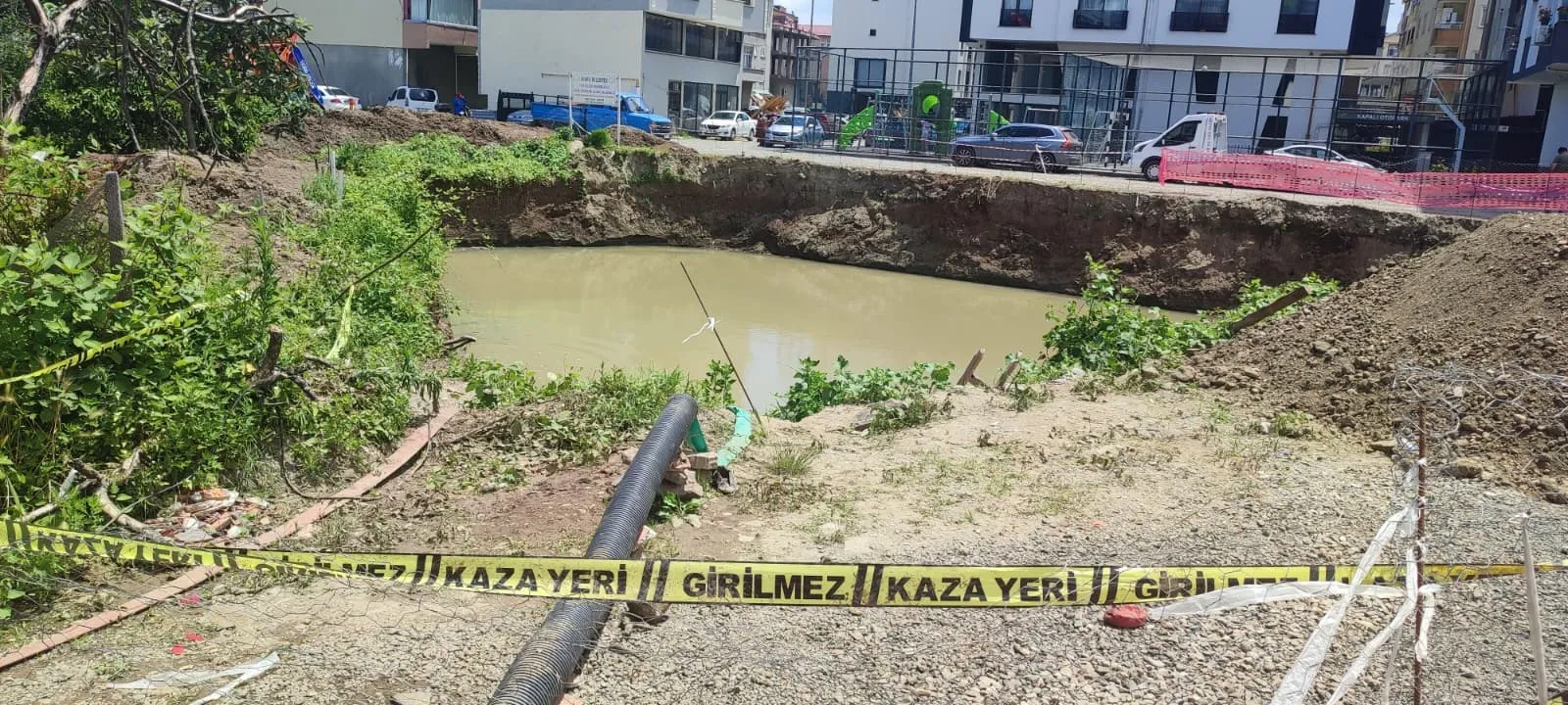 Trabzon Araklı'da inşaat temelinde acı ölüm