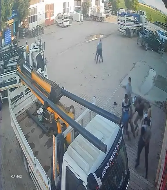 Konya'da sondaj kavgası kameralara yansıdı