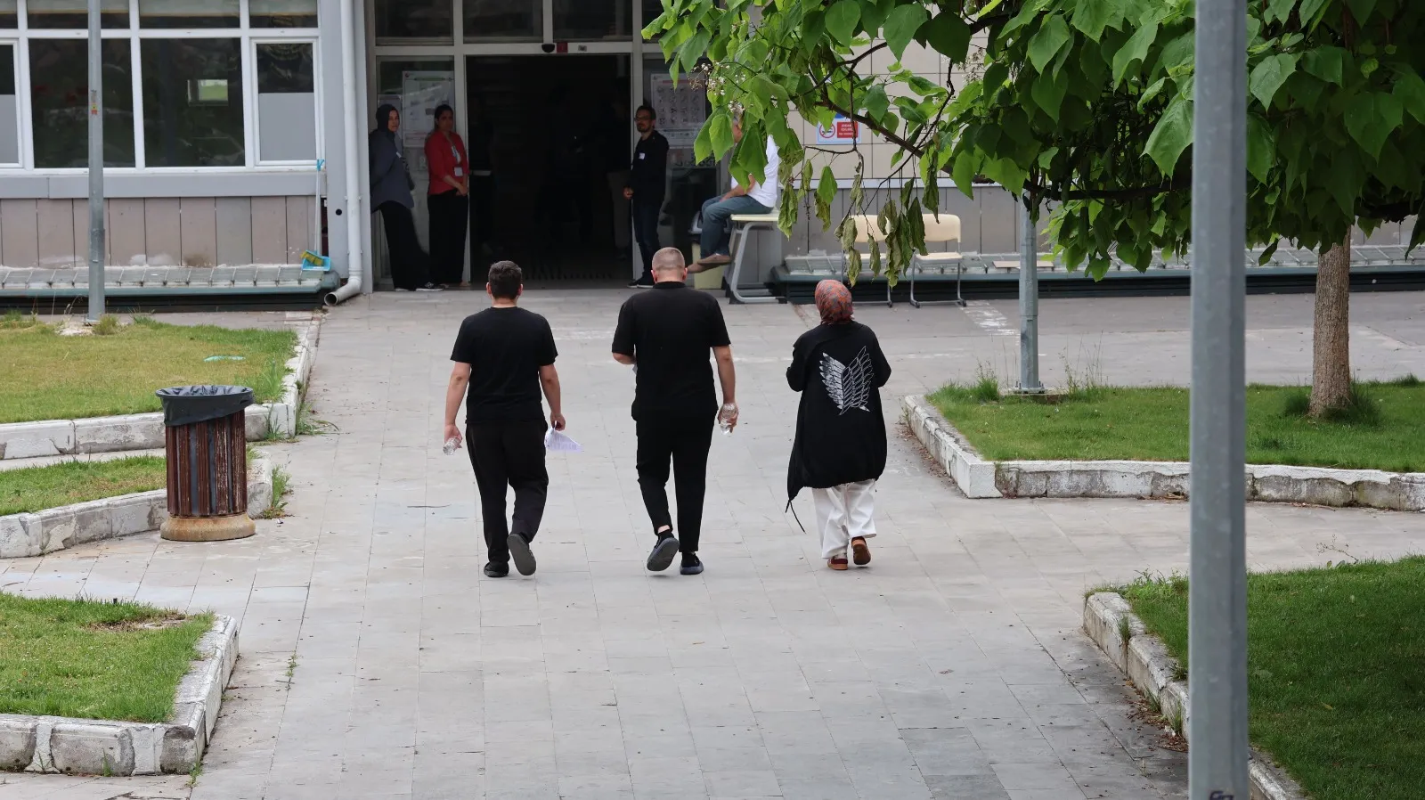 Amasya'da sınav günü aile boyu heyecan yaşandı