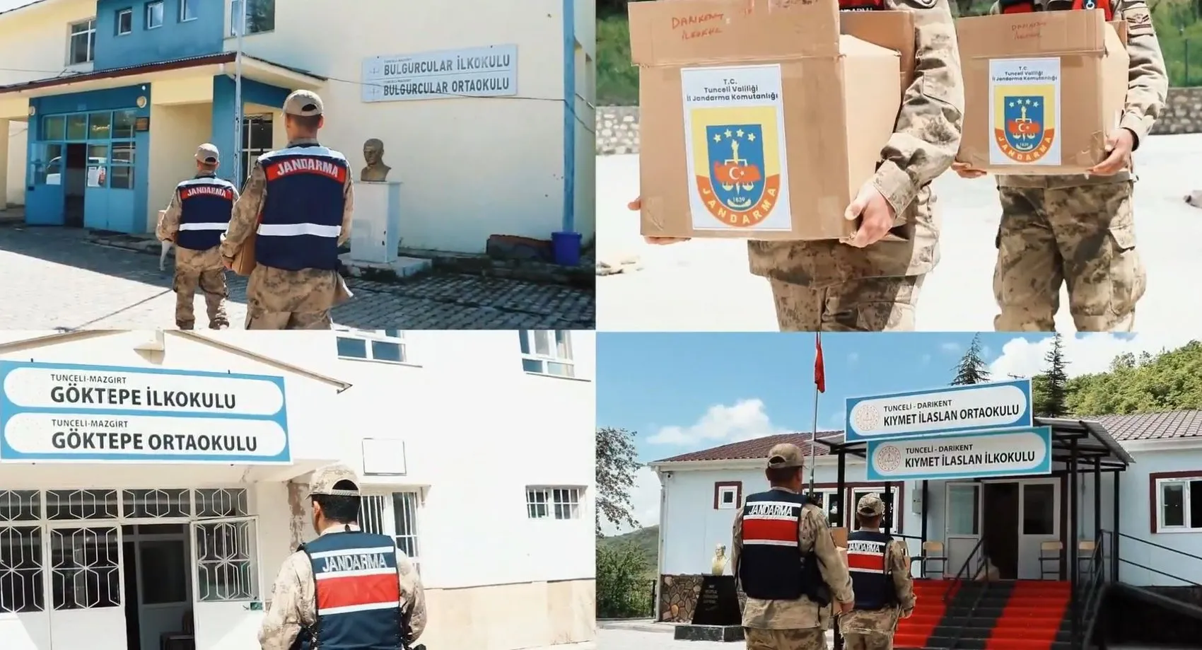 Tunceli'deki köy okullarına kitap desteği